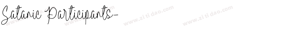 Satanic Participants字体转换